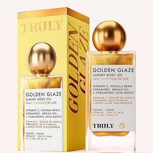 TRULY Golden Glaze Luxury Body Oil - Gold and White